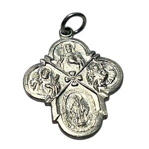 Vintage 4Way Religious medal. Pre owned
